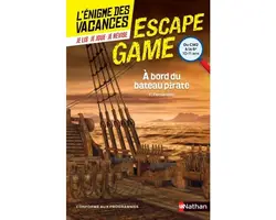 livre l'énigme des vacances : escape game : cm2/6e : à bord du bateau pirate