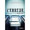 livre l'erreur