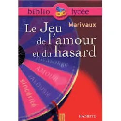 livre le jeu de l'amour et du hasard