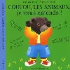 livre petit ours brun mini cache - cache - coucou les animaux !