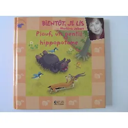 livre plouf, un gentil hippopotame