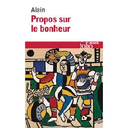 livre propos sur le bonheur