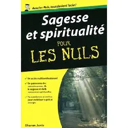 livre sagesse et spiritualité poche pour les nuls sharon janis
