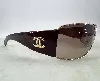 lunettes de soleil chanel 4115 vintage doré & marron