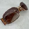 lunettes de soleil chanel 4115 vintage doré & marron