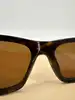lunettes de soleil prada spr 25z 2au-0b0 monture écaille et verres marron