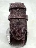montre automatique seiko presage 4r57-00t0 cadran ivoire et bracelet rochet en cuir marron embossé crocodile