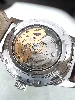 montre automatique seiko presage 4r57-00t0 cadran ivoire et bracelet rochet en cuir marron embossé crocodile