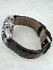 montre automatique seiko presage 4r57-00t0 cadran ivoire et bracelet rochet en cuir marron embossé crocodile