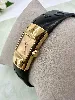 montre dior diorific mouvement quartz, boîtier en plaqué or et bracelet en caoutchou