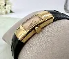 montre dior diorific mouvement quartz, boîtier en plaqué or et bracelet en caoutchou