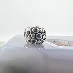pandora charm argent clip avec pierre rose  argent 925 millième (22 ct) 4,61g