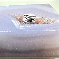 pandora charm argent clip motif tresse argent 925 millième (22 ct) 2,99g
