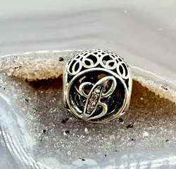 pandora charm argent letter j argent 925 millième (22 ct) 1,70g