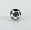 pandora charm argent rond avce zircon bleu  argent 925 millième (22 ct) 2,81g