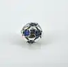 pandora charm argent rond avce zircon bleu  argent 925 millième (22 ct) 2,81g
