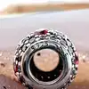 pandora charm argent strass et coeurs roses argent 925 millième (22 ct) 2,04g