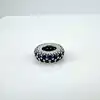 pandora charm espaceur orné de pierres bleues argent 925 millième (22 ct) 0,96g