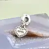 pandora charm pendant coeur mon spécial soeur argent 925 millième (22 ct) 3,34 g