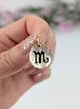 pendentif nacre orné de bla lettre m  or 750 millième (18 ct) 0,96g