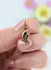 pendentif or doube dauphins or 750 millième (18 ct) 0,76g