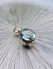 pendentif or serti d'une grande aigue-marine or 750 millième (18 ct) 6,12g
