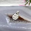 pendentif rond en argent ange en strass argent 925 millième (22 ct) 1,12g