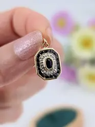 pendentif style art-déco en 2 ors serti de saphir et diamant or 750 millième (18 ct) 1,67g
