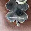 pendentif tiffany & co en forme de trèfle  argent 925 millième (22 ct) 6,12g