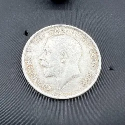 pièce 1/2 couronne george v 1916 argent autre millième 14,07g