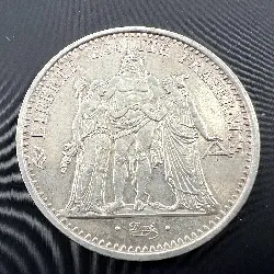 pièce 10 francs hercule 1966 argent 900 millième 25g