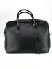 porte-documents prada en cuir noir saffiano sans bandoulière