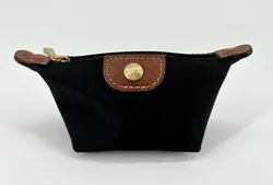 porte monnaie longchamp le pliage original en toile noir