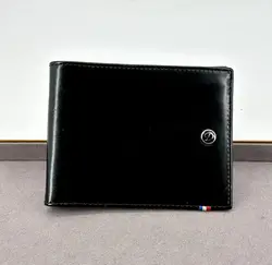 portefeuille dupont line en cuir noir