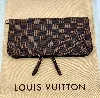 portefeuille long / organiser louis vuitton insolite en toile damier ébène