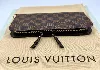 portefeuille long / organiser louis vuitton insolite en toile damier ébène