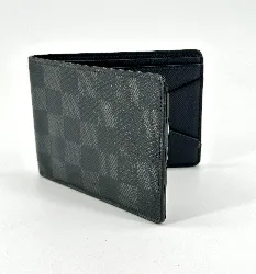 portefeuille louis vuitton multiple en toile damier graphite