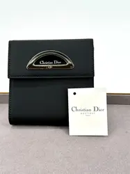 portefeuilles christian dior malice en nylon noir