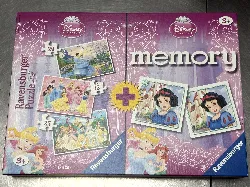 ravensburger disney princess - 3 puzzles + memory