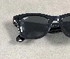 ray - ban ray - ban | meta wayfarer monture noir verres vert 53 - 22