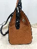 sac à bandoulière lancel lison en cuir bleu, noir et marron