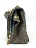 sac à main lancel ninon en cuir kaki avec bandoulière