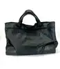 sac cabas bottega veneta en cuir noir