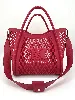 sac cabas max mara plastique rouge avec bandoulière en cuir