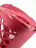 sac cabas max mara plastique rouge avec bandoulière en cuir
