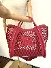 sac cabas max mara plastique rouge avec bandoulière en cuir