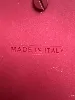 sac cabas max mara plastique rouge avec bandoulière en cuir