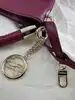 sac lancel french flair en cuir fuchsia