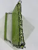 sac porté épaule michael kors empire en cuir effet crocodile vert pomme avec détails argentés