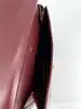 sac rabats à bandoulière vintage cartier en cuir bordeaux